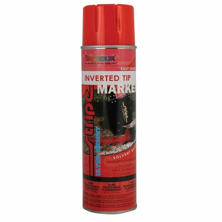 SEYMOUR MIDWEST 20 oz Inverted Tip Solvent Based Marking Paint Red & Orange Fluorescent SM20-958